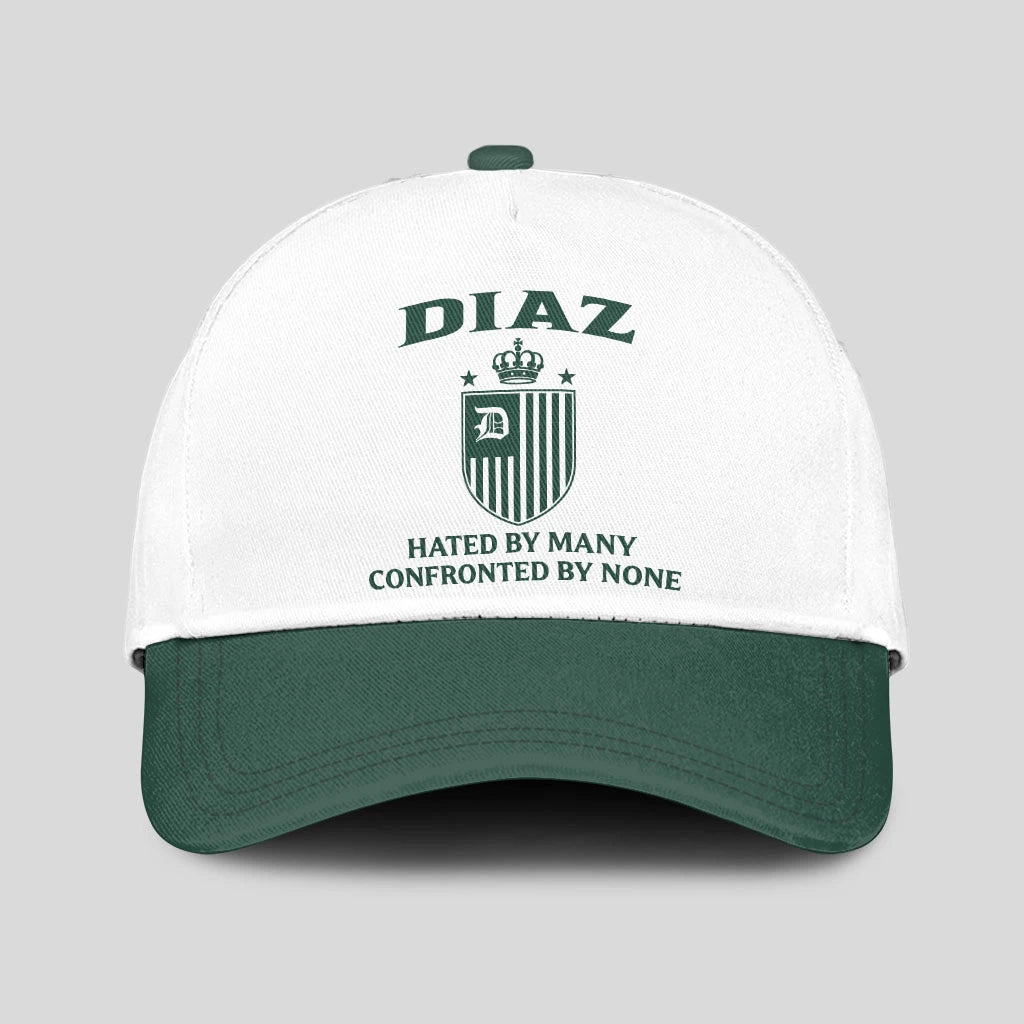 Hated By Many Confronted By None Luxury Logo Cap DIAZ 13K1 C41PF