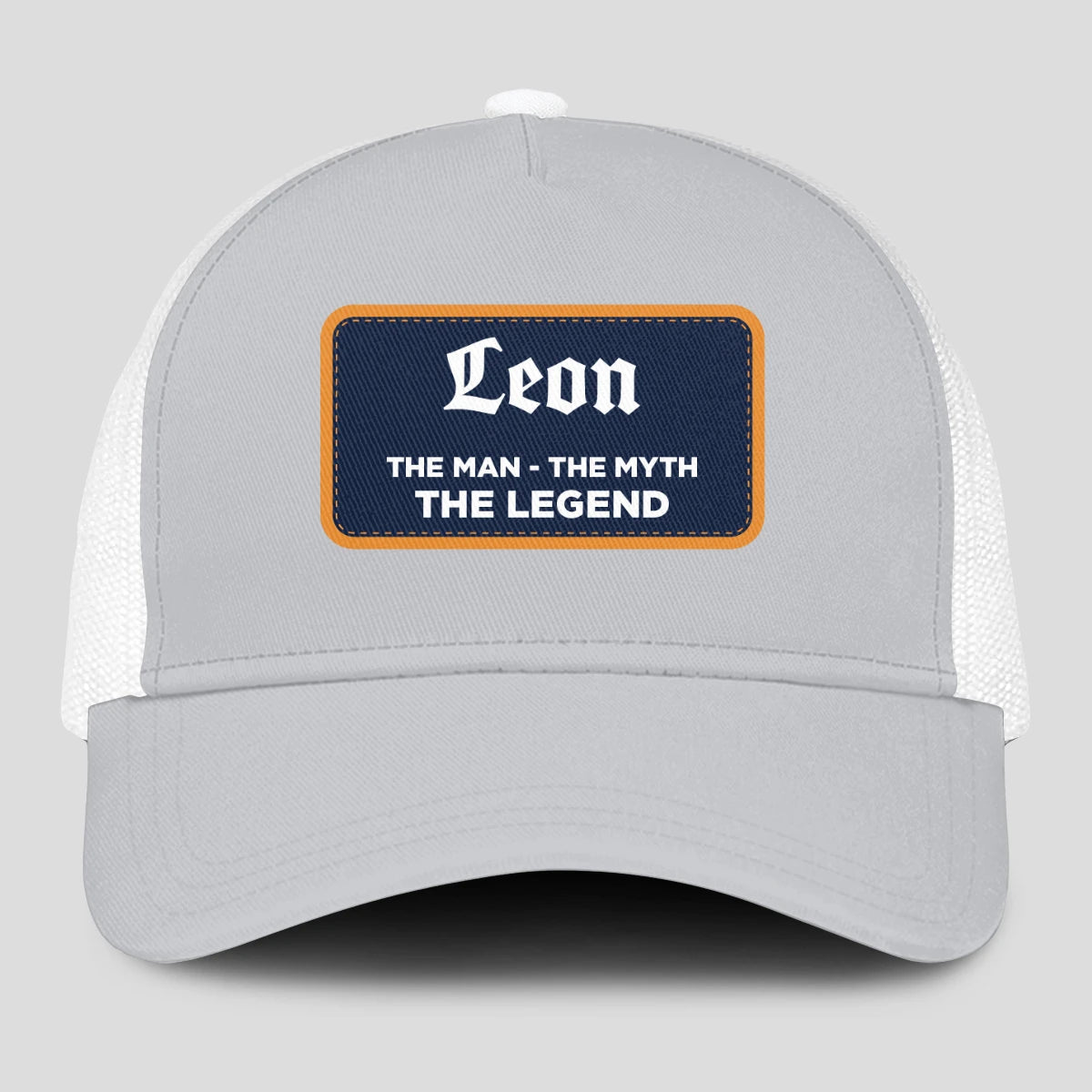 The Man The Myth The Legend Gray Mesh Cap LEON 13K1 C204PF