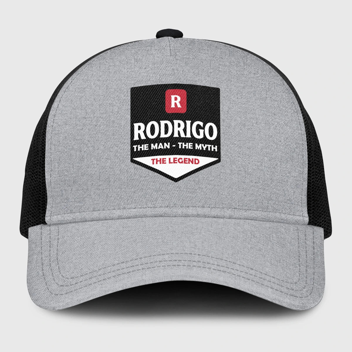 The Man The Myth The Legend Gray Mesh Cap RODRIGO 13K1 C189PF