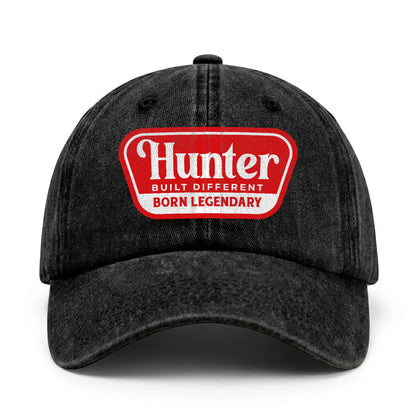 Built Different Born Legendary Red Logo Washed Cap HUNTER 13K1 C63PF