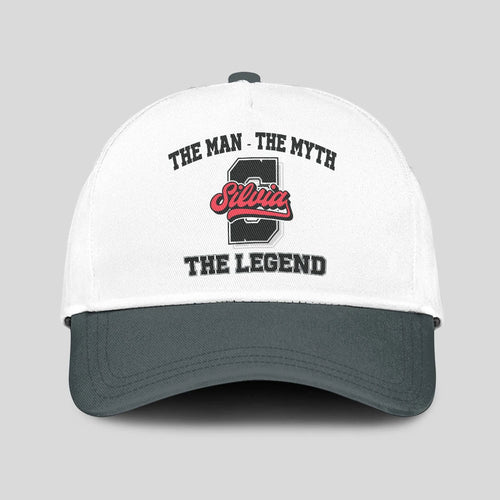 The Man The Myth The Legend Custom Initial Letter And Name Cap SILVIA 13K1 C38PF