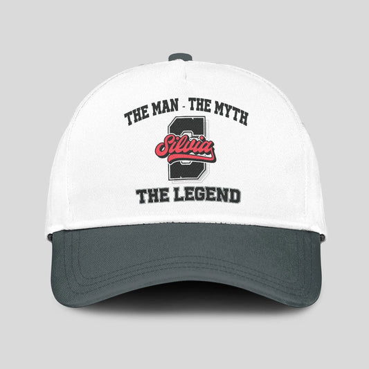 The Man The Myth The Legend Custom Initial Letter And Name Cap SILVIA 13K1 C38PF