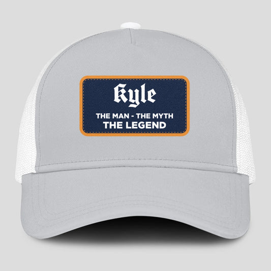 The Man The Myth The Legend Gray Mesh Cap KYLE 13K1 C204PF