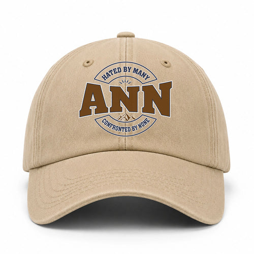 Hated By Many Confronted By None Washed Cap ANN 13K1 C36PF