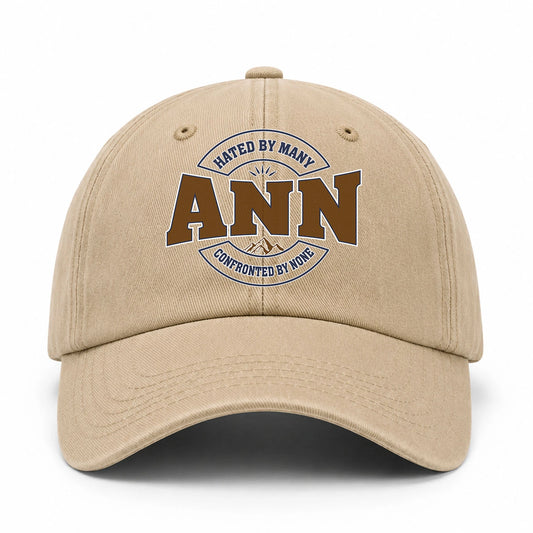 Hated By Many Confronted By None Washed Cap ANN 13K1 C36PF