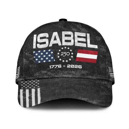 ISABEL 13K1-C13PF 250th Anniversary Patriotic Baseball Cap 1776–2026