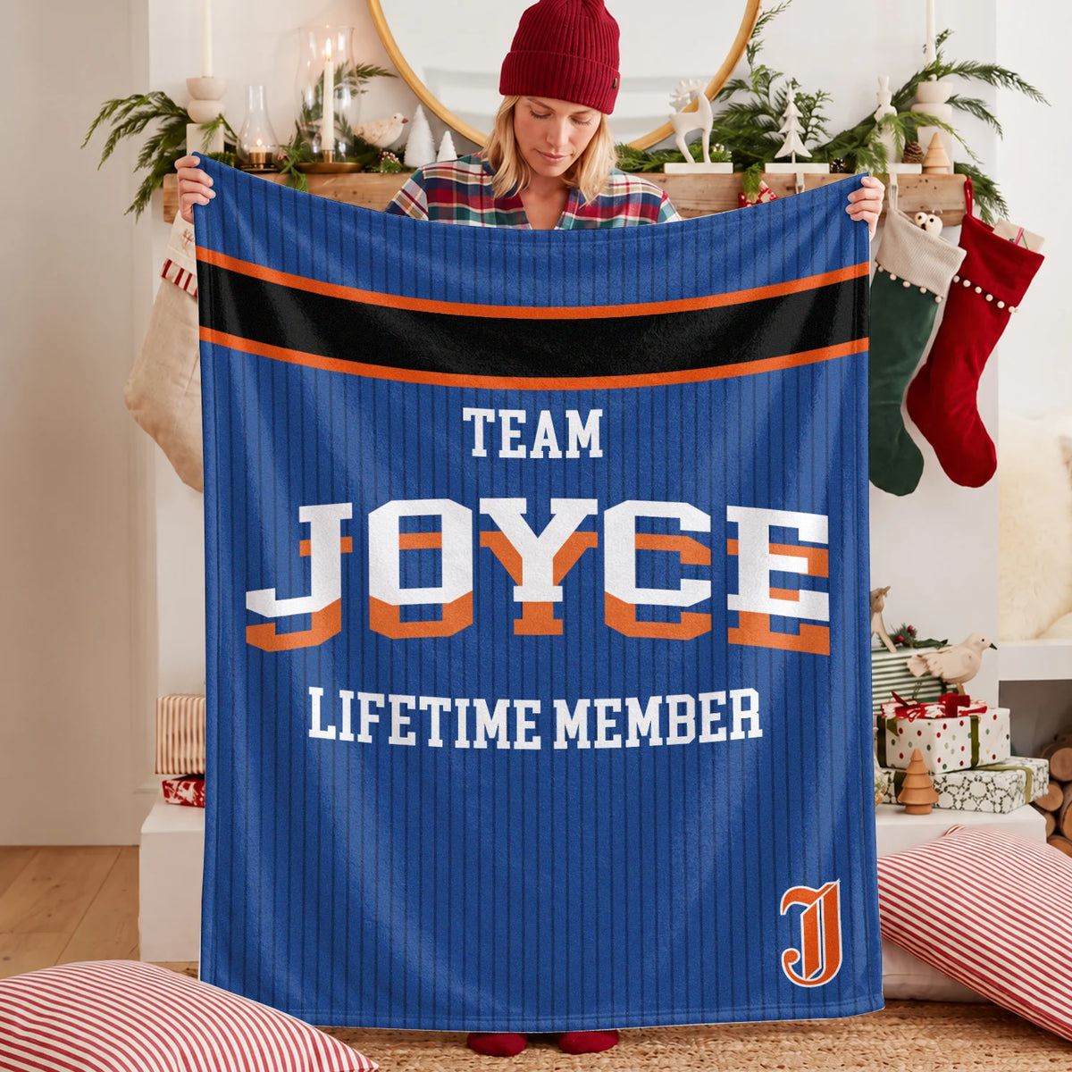 Team Your Name Lifetime Member Basketball Fleece Blanket JOYCE 13K1 BK47