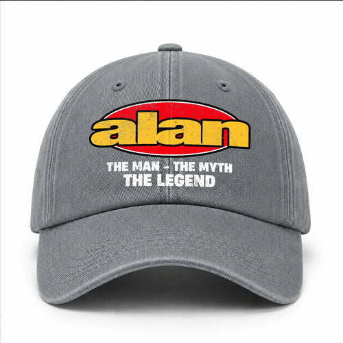 The Man The Myth The Legend Vintage Logo Washed Cap ALAN 13K1 C162PF