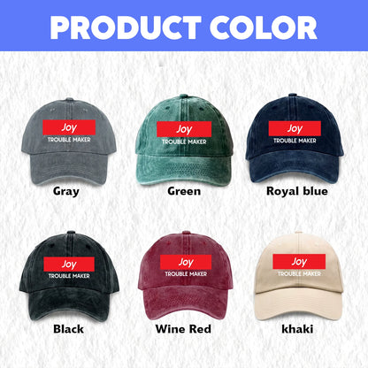 Trouble Maker Red Logo Washed Cap JOY 13K1 C140PF