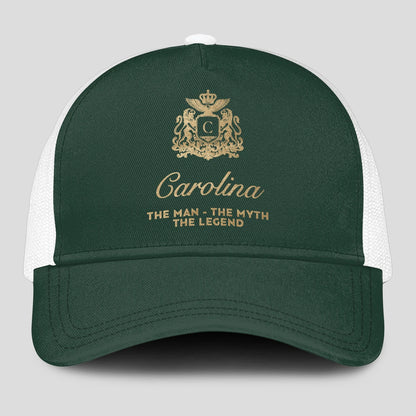 The Man The Myth The Legend Sage Green Mesh Cap CAROLINA 13K1 C192PF