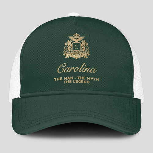 The Man The Myth The Legend Sage Green Mesh Cap CAROLINA 13K1 C192PF