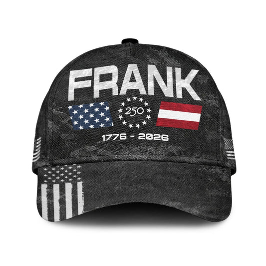 FRANK 13K1-C13PF 250th Anniversary Patriotic Baseball Cap 1776–2026
