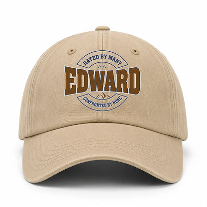 Hated By Many Confronted By None Washed Cap EDWARD 13K1 C36PF
