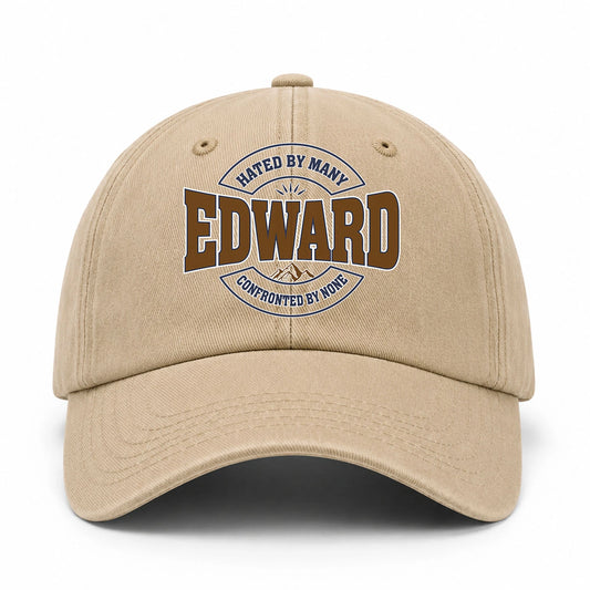 Hated By Many Confronted By None Washed Cap EDWARD 13K1 C36PF