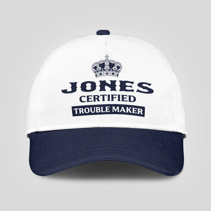 Certified Your Name Trouble Maker Washed Cap JONES 13K1 C148PF