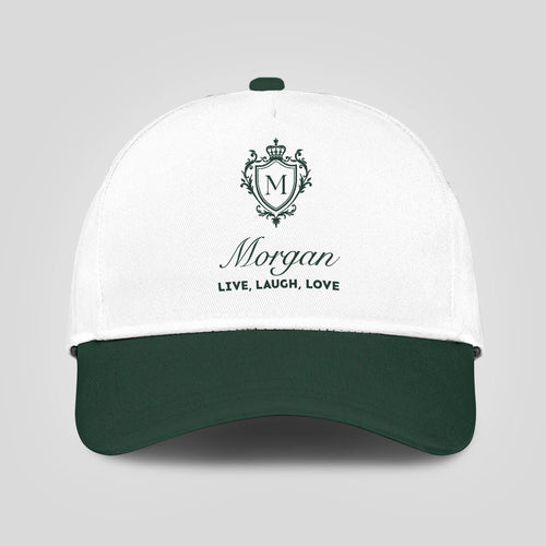 Live Laugh Love Elegant Blue And White Cap MORGAN 13K1 C90PF
