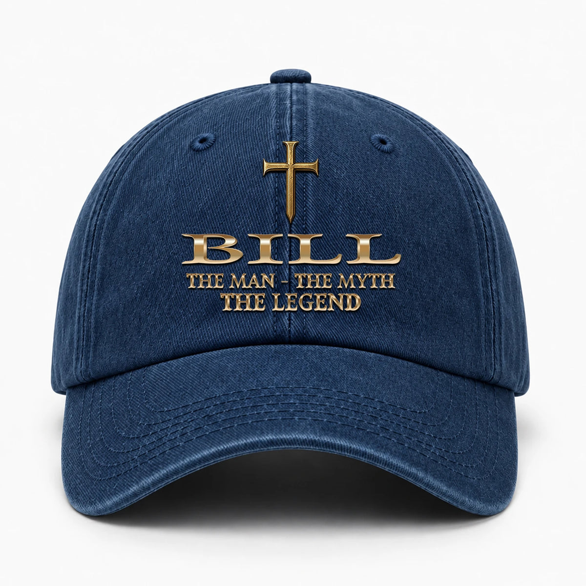 The Man The Myth The Legend Golden Cross Washed Cap BILL 13K1 C217PF