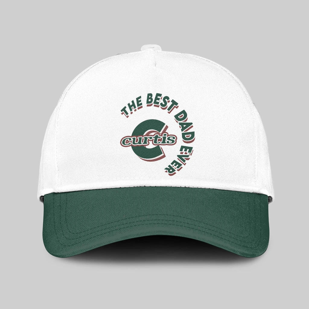 The Best Dad Ever Custom Name Cap CURTIS 13K1 C35PF