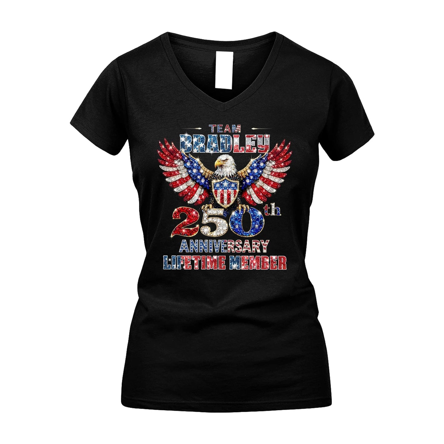 BRADLEY 13K1-523 Personalized "Team...Lifetime Member" America 250 Design