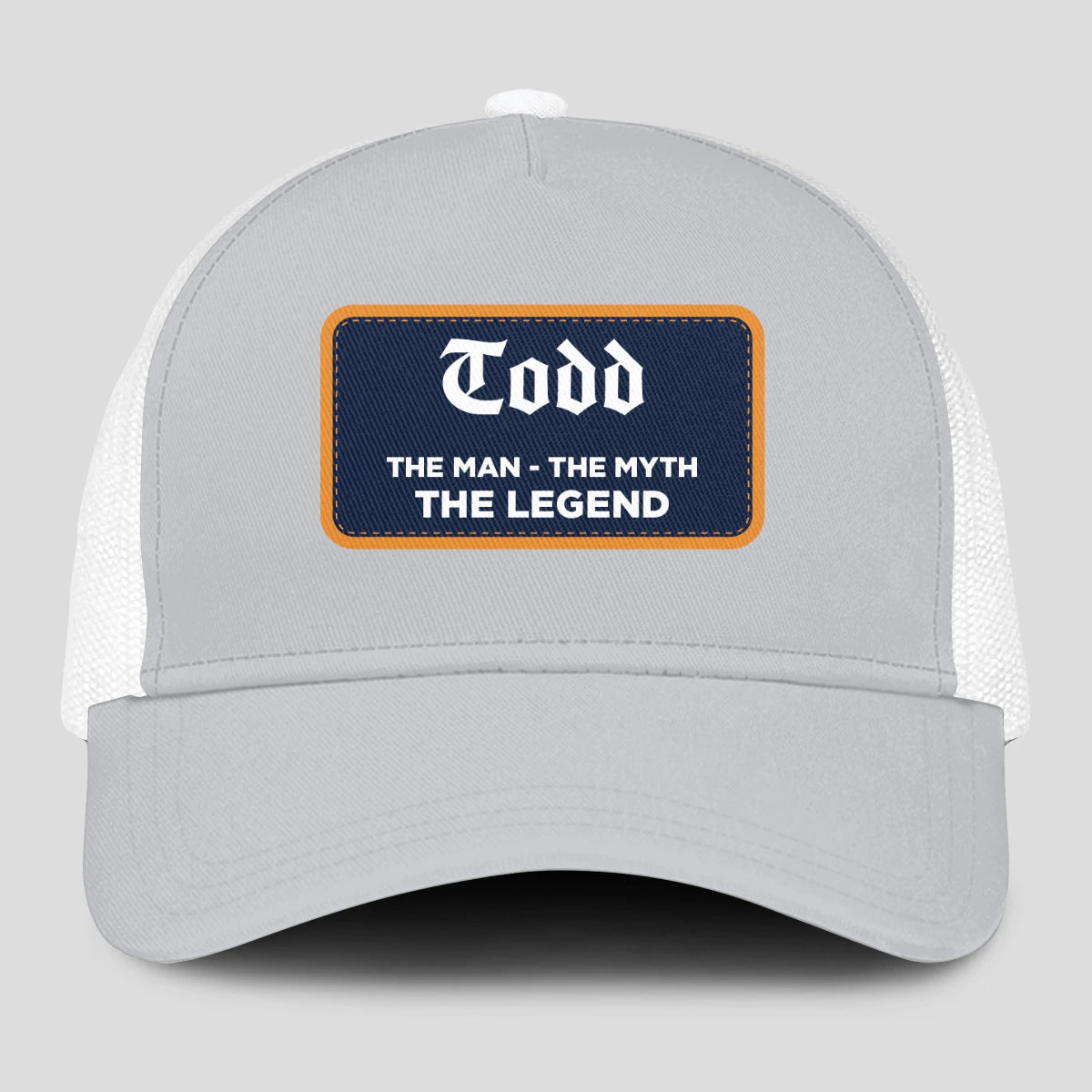 The Man The Myth The Legend Gray Mesh Cap TODD 13K1 C204PF