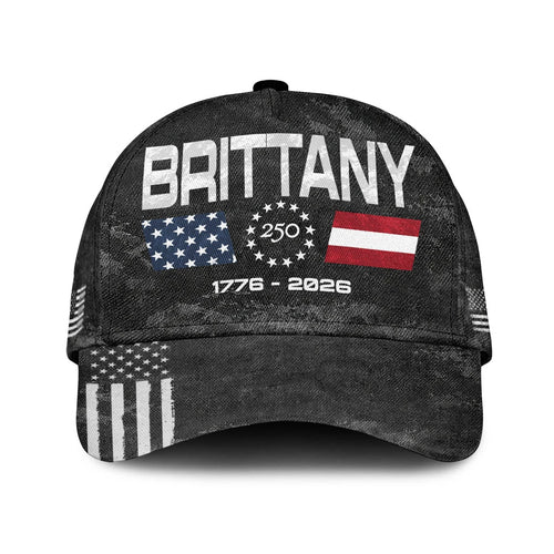 BRITTANY 13K1-C13PF 250th Anniversary Patriotic Baseball Cap 1776–2026
