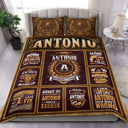 ANTONIO Limited Edition Personalized Bedding Set 13K1-BS3