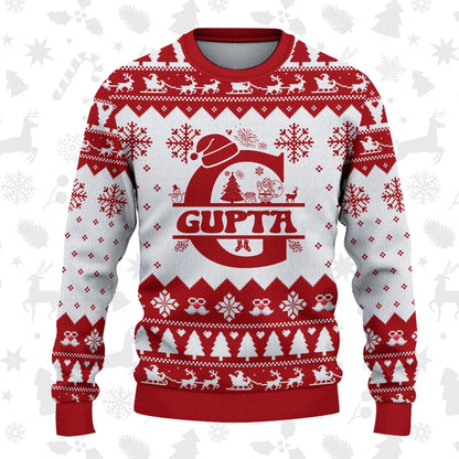 GUPTA Personalized Christmas Pajama Set - Holiday Gift Outfit 13K1-CR2