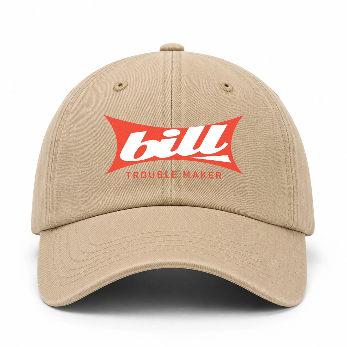Trouble Maker Red Logo Washed Cap BILL 13K1 C78PF