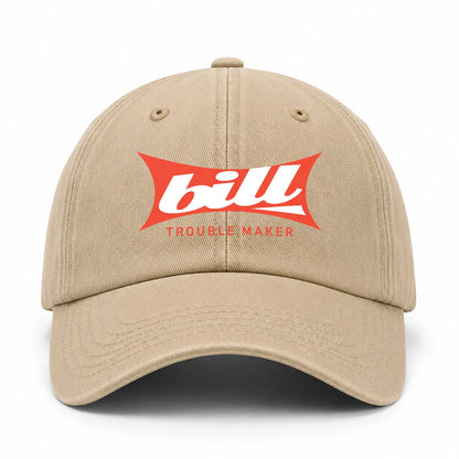 Trouble Maker Red Logo Washed Cap BILL 13K1 C78PF