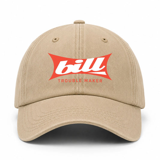 Trouble Maker Red Logo Washed Cap BILL 13K1 C78PF