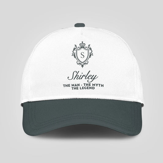 The Man The Myth The Legend Elegant Gray And White Cap SHIRLEY 13K1 C170PF