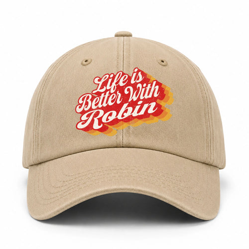 Life Is Better With Your Name Vintage Washed Cap ROBIN 13K1 C67PF
