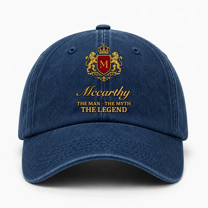 The Man The Myth The Legend Royal Blue Cap MCCARTHY 13K3 C49PF