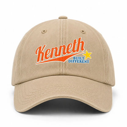Your Name Built Different Logo Washed Cap KENNETH 13K1 C56PF
