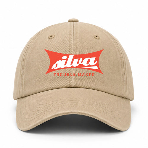 Trouble Maker Red Logo Washed Cap SILVA 13K1 C78PF