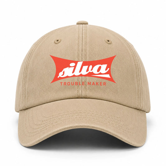 Trouble Maker Red Logo Washed Cap SILVA 13K1 C78PF