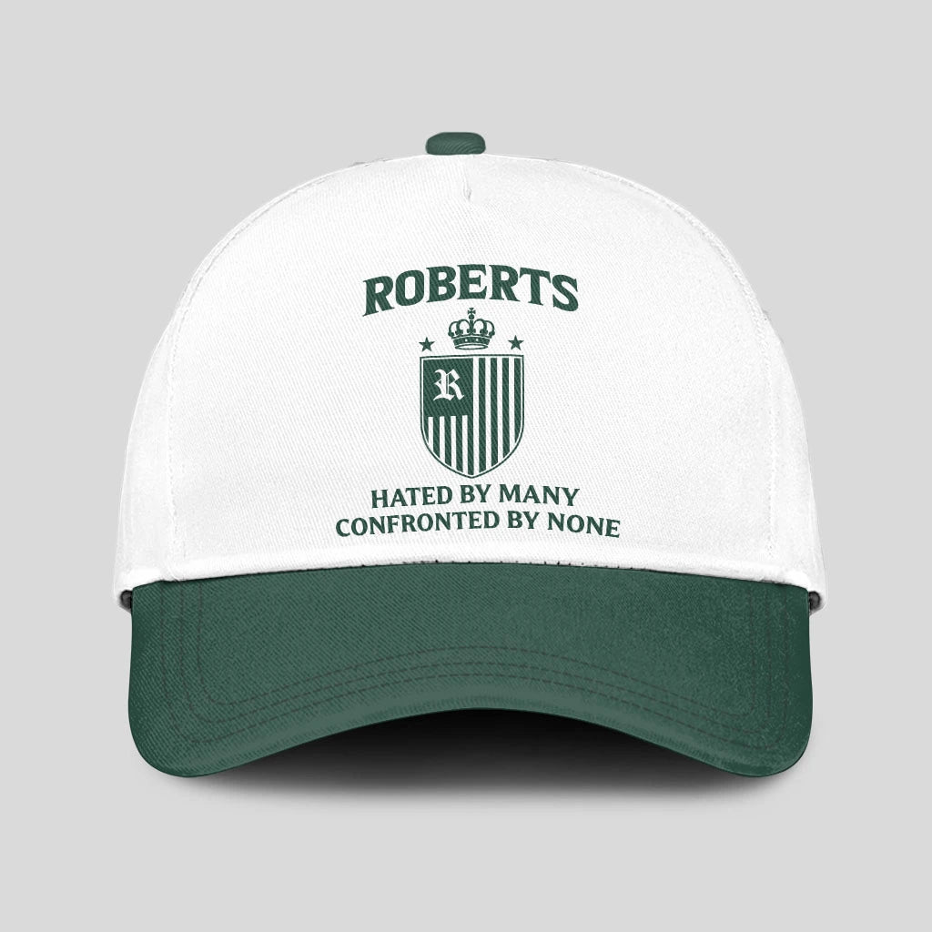 Hated By Many Confronted By None Luxury Logo Cap ROBERTS 13K1 C41PF