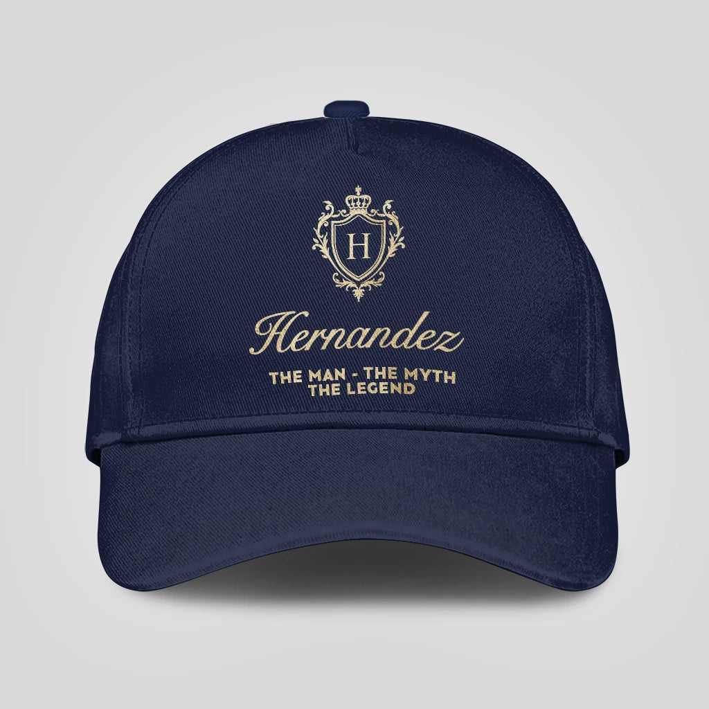 The Man The Myth The Legend Golden Navy Cap HERNANDEZ 13K1 C138PF