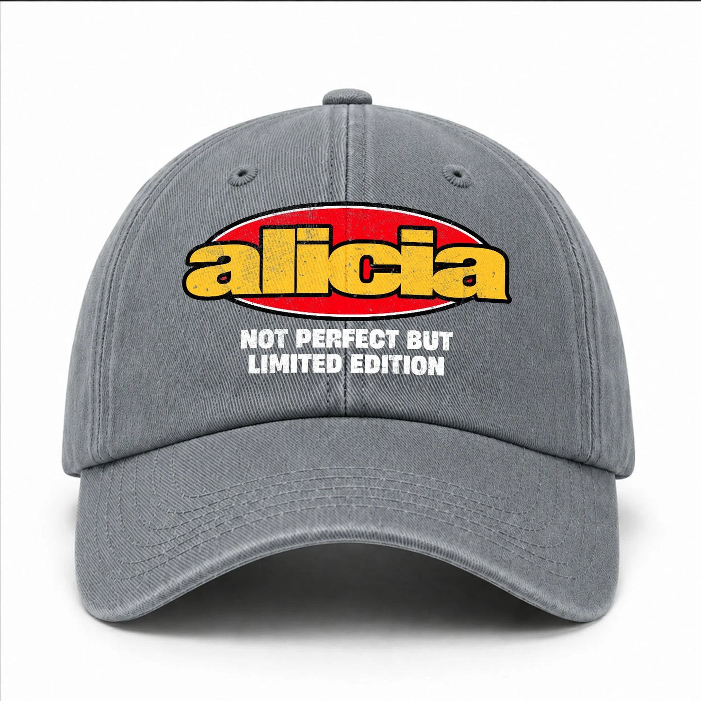 Your Name Not Perfect But Limited Edition Red Logo Washed Cap ALICIA 13K1 C84PF
