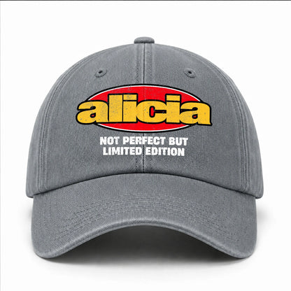 Your Name Not Perfect But Limited Edition Red Logo Washed Cap ALICIA 13K1 C84PF