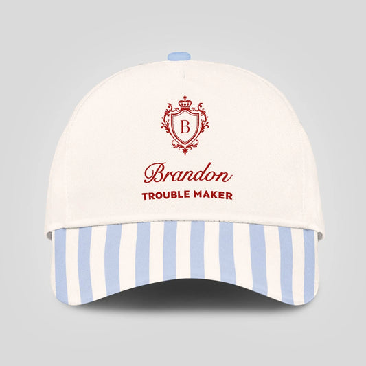 Trouble Maker Stripped Blue Beach Cap BRANDON 13K1 C74PF