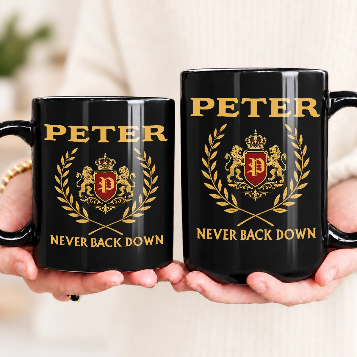 Never Back Down Royal Mug PETER 13K1 MG22