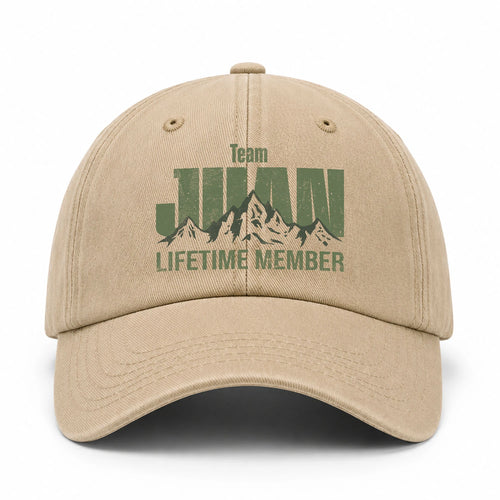 Team Your Name Lifetime Member Mountain Cap JUAN 13K1 C58PF