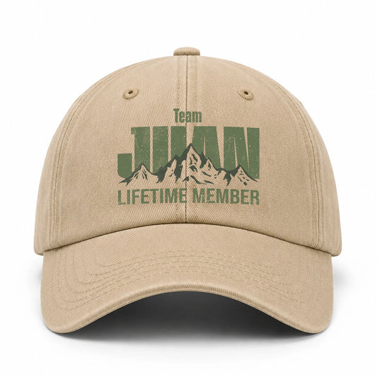 Team Your Name Lifetime Member Mountain Cap JUAN 13K1 C58PF