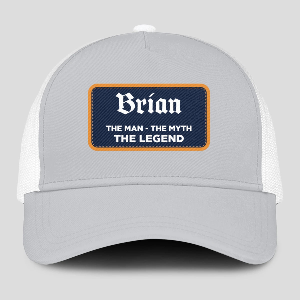 The Man The Myth The Legend Gray Mesh Cap BRIAN 13K1 C204PF