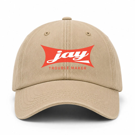 Trouble Maker Red Logo Washed Cap JAY 13K1 C78PF