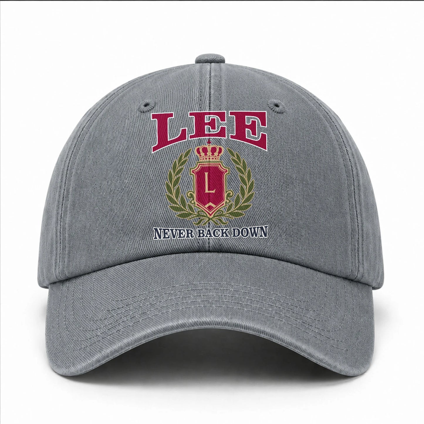 Your Name Never Back Down Royal Washed Cap LEE 13K1 C77PF