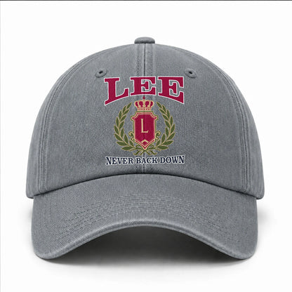 Your Name Never Back Down Royal Washed Cap LEE 13K1 C77PF