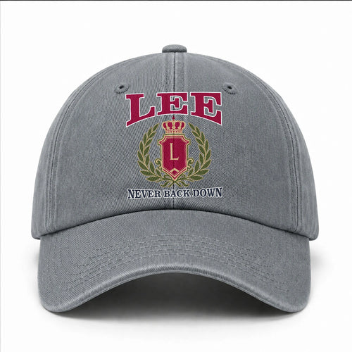 Your Name Never Back Down Royal Washed Cap LEE 13K1 C77PF