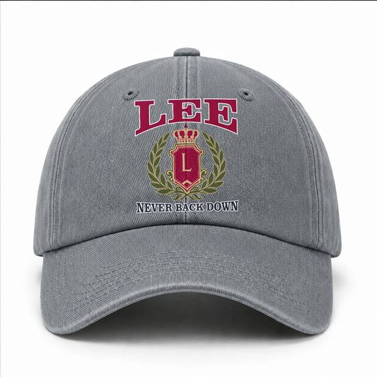Your Name Never Back Down Royal Washed Cap LEE 13K1 C77PF